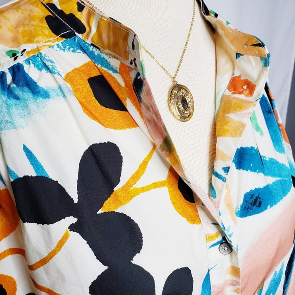 Anthropologie Poplin Blouse Sz S (NWT) - Picture 5 of 9